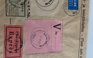 Vanha postilähetys  1951