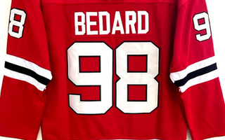 NHL FaniPaita  Blackhawks CONNOR BEDARD #98 Team Color (UUSI