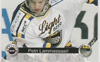 2008/09 Cardset Signature Petri Lammassaari , Blues