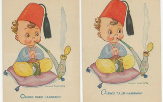 Tilgmann Lapsi-Sarja korttipari, eri versiot
