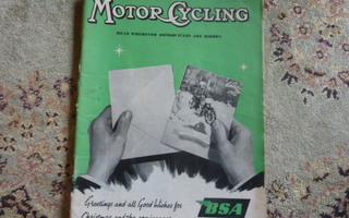 Motor Cycling  december -55  Ariel hunter