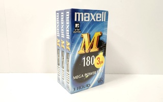 Maxell M180 VHS 3-pack