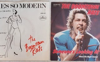 2 BOOMTOWN RATS 7” singleä 1978 / 1979 + kuvakannet