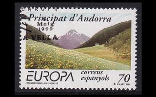 Andorra Sp 267 o Europa luonnonpuistot (1999)