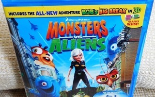 Monsters vs Aliens 3D Blu-ray