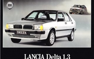 Lancia Delta ja Prisma -esite, 1989