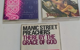 3 CD sinkkua Manics, Erasure, Phil Collins