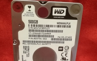 WD Kovalevy,500GB,kannettavaan tietokoneeseen.