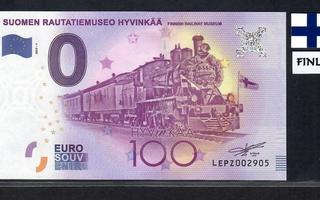 0-EURO Suomen rautatiemuseo 1 Suomenlipulla