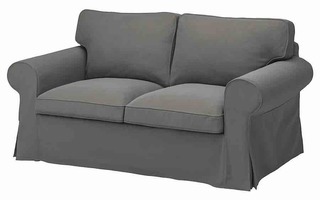 EKTORP Päällinen 2:n istuttavaan sohvaan, Hakebo tummanharma
