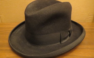 Vintage musta Morreton miesten hattu