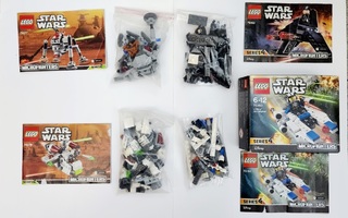 4kpl Lego Star Wars Microfighters settejä (kaikki osat)