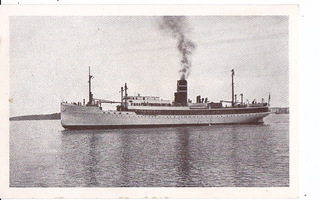 VANHA Postikortti Laiva Ariadne 1930-l