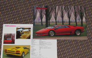 1990 Lamborghini Diablo  esite - KUIN UUSI - 325 kmh