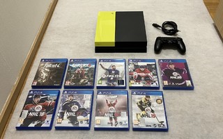 PlayStation 4 + 9 peliä