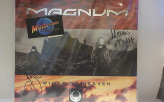 MAGNUM - WINGS OF HEAVEN EX+/EX+ LP +NIMMARIT