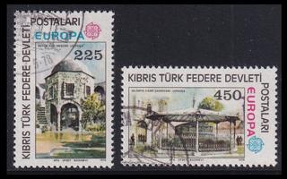 Turkki Kypros 55-6 o Europa vanhoja rakennuksia (1978)