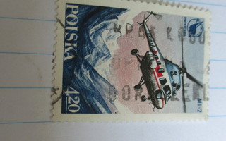 postimerkki unkari.helikopteri mi-2.