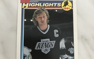 1991-92 O-pee-Chee HighLights Wayne Gretzky #524