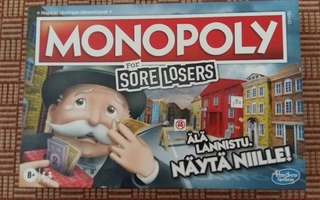 Monopoly For Sore Losers - lautapeli, hyväkuntoinen