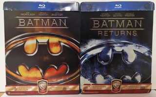 Batman ja Batman Returns blu-ray Steelbookit