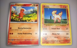 Pokemon kortit: Charmander / Ponyta