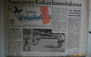 Suomen Urheilulehti Nro 38/1952 (25.2)