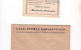 Kansanopisto, Huittinen. 5 kpl. mm, 1919 2 kpl.