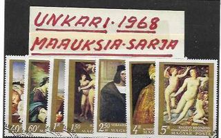 UNKARI 1967 MAALAUKSIA SARJA----TUTKIMATTOMIA