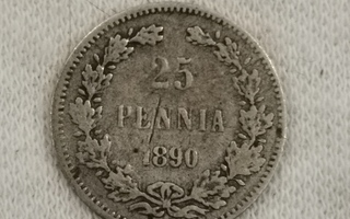 25 penniä 1890, Suomi