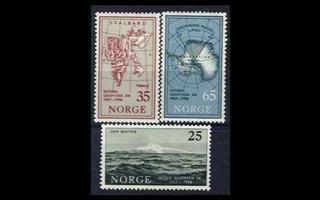 Norja 411-3 ** Geofysiikan vuosi (1957)