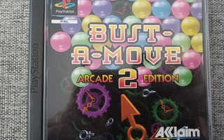 PS1 - Bust-A-Move 2 Arcade Edition ( CIB )
