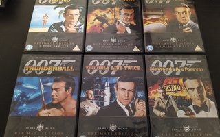 6 ensimmäistä Bond-leffaa (DVD)