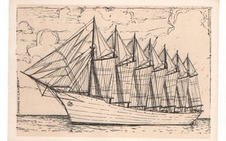 Laiva "Thomas W. Lawson" (piirretty kortti) #431#