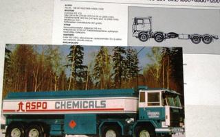 1981 Sisu M-168 8x2 esite - Aspo Chemicals - KUIN UUSI