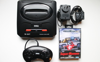 Sega Mega Drive II - konsolipaketti + Super Monaco GP