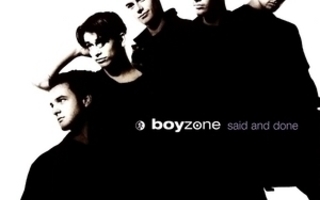 BOYZONE: Said and done (CD), 1995, ensilevy