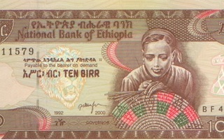 Etiopia 10 birr 2000