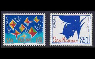 San Marino 1523-4 ** Europa nykytaide (1993)