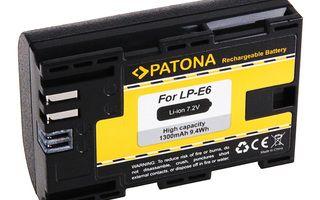 Canon LP-E6 / LP-E6N  yhteensopiva akku 1300mAh 