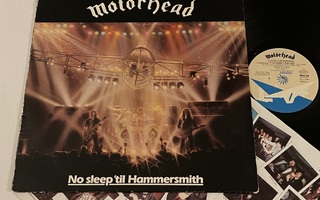 Motorhead – No Sleep 'til Hammersmith (SUOMI 1981 LP + sisä)