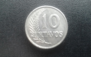 10 centavos Peru 1921 kolikko (199)