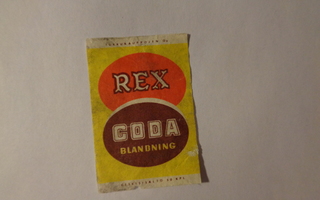 TT-etiketti Rex Coda blandning