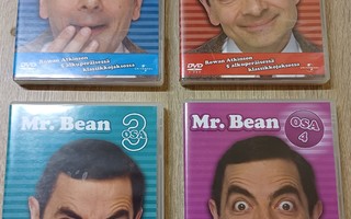 Mr. Bean tv sarja osat 1-4. Ja Mr. Bean elokuvat DVD.