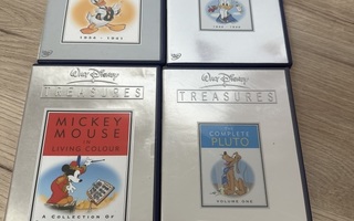 Erilaisia Walt Disney treasures dvd:itä