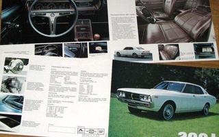 1974 Datsun 200 L Laurel esite - KUIN UUSI - suomalainen