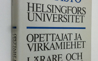 Helsingin yliopisto - opettajat ja virkamiehet 1939-1968 ...