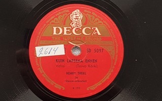 Savikiekko 1954 - Erkki Junkkarinen - Decca SD 5270