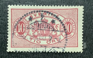 Ruotsi, 10 öre  tio öre 1881 Sverige vanhat postimerkit