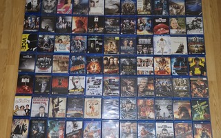 100kpl BLU-RAY PAKETTI + 5 BOXIA (50kpl Muoveissa) Lähtö=0€